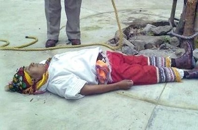 Nicolás San Martín García, caporal de Los Voladores de Papantla.  Foto: Tomada de Twitter