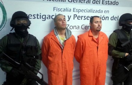 Los presuntos homicidas del seminarista.  Foto: Especial