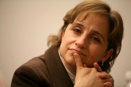 Carmen Aristegui, locutora.  Foto: Octavio Gómez