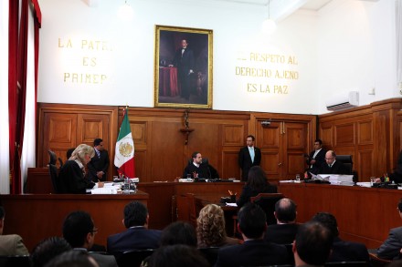 Sesión de la Suprema Corte de Justicia.  Foto: Germán Canseco.