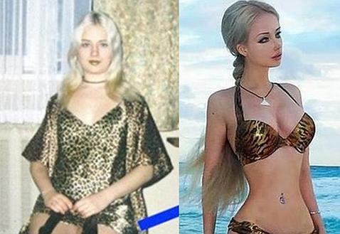 TWITTER Valeria Lukyanova, la Barbie humana, antes y después de operarse