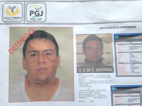 Imagen del detenido, Joel Javier Rodríguez Fuentes