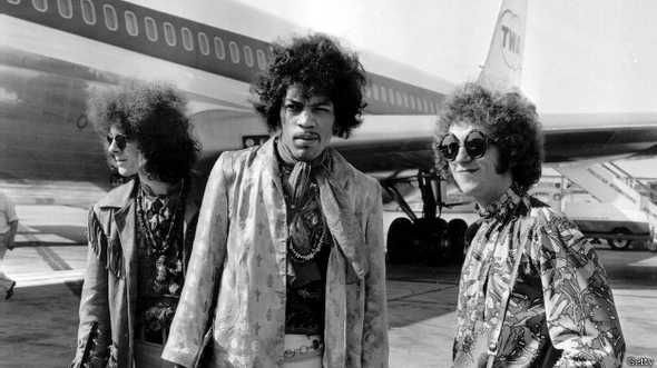 La banda The Jimi Hendrix Experience estuvo activa hasta 1969. 