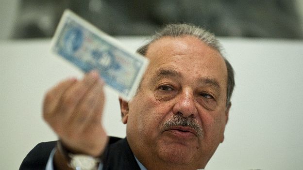 Slim tiene una fortuna estimada de US$77.000 millones. Slim tiene una fortuna estimada de US$77.000 millones.