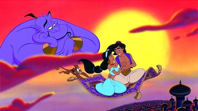 ¿Por qué el Genio tiene una televisión en la lámpara si en aquel entonces no existían? ¿Por qué después de pasar 10.000 años atrapado en la lámpara mágica le dice a Aladdin que su ropa está anticuada y parece del siglo III? De hecho, sus palabras textuales son: «10.000 años en la lámpara acaban por darte artritis». Y eso sin contar las continuas referencias del Genio a la cultura pop y a personajes de nuestra época como Jack Nicholson. Según esta teoría, la película «Aladdin» discurriría en un futuro postapocalíptico donde solo la esencia de la cultura árabe habría sobrevivido. Por lo menos, en el año 10300. Y la magia... no existiría, serían inventos tecnológicos de antiguas civilizaciones. De ahí la alfombra mágica o Iago, el loro parlante amigo de Jaffar. ¿Por qué el Genio tiene una televisión en la lámpara si en aquel entonces no existían? ¿Por qué después de pasar 10.000 años atrapado en la lámpara mágica le dice a Aladdin que su ropa está anticuada y parece del siglo III? De hecho, sus palabras textuales son: «10.000 años en la lámpara acaban por darte artritis». Y eso sin contar las continuas referencias del Genio a la cultura pop y a personajes de nuestra época como Jack Nicholson. Según esta teoría, la película «Aladdin» discurriría en un futuro postapocalíptico donde solo la esencia de la cultura árabe habría sobrevivido. Por lo menos, en el año 10300. Y la magia... no existiría, serían inventos tecnológicos de antiguas civilizaciones. De ahí la alfombra mágica o Iago, el loro parlante amigo de Jaffar.