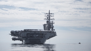 El portaviones estadounidense Dwight Eisenhower.