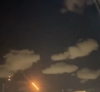 Captura de X de hoy cayendo el misil en el aeropuerto de Tel-Aviv
