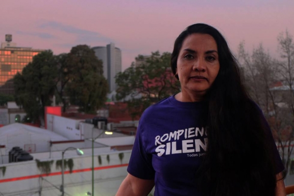 Magdalena Saavedra durante la entrevista en Ciudad de México.