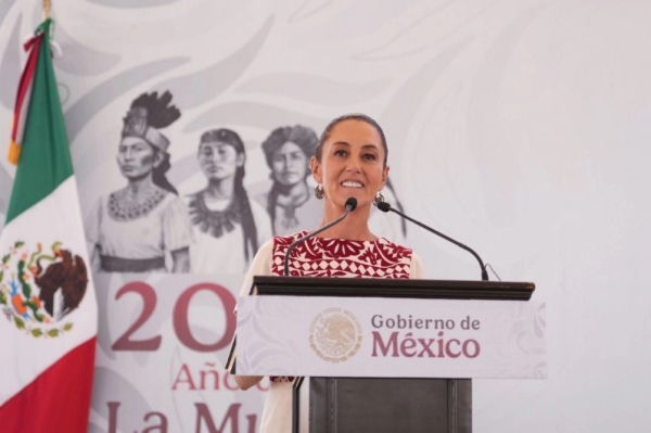 La presidenta Claudia Sheinbaum presidió el arranque de las obras del programa de viviendas para el bienestar en Aguascalientes. 