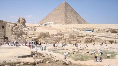 La Pirámide de Keops y la Esfinge, dos de los símbolos de Egipto