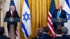 El primer ministro de Israel, Benjamín Netanyahu, y el presidente Donald Trump, durante la rueda de prensa.
