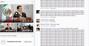 Algunos comentarios de usuarios de Facebook en el muro de Peña Nieto.