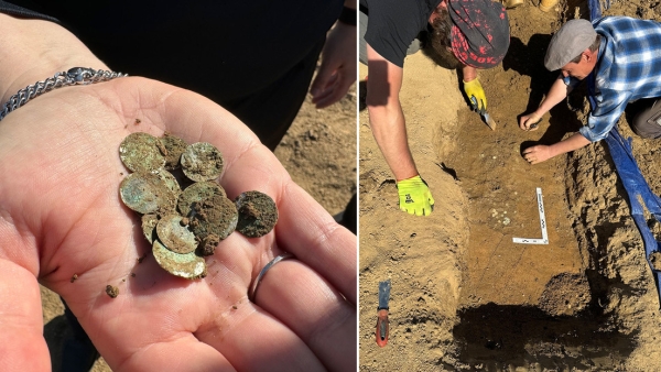 Una mujer halla un &quot;inimaginable&quot; tesoro medieval paseando por el campo