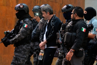 Dámaso López, &quot;El Licenciado&quot;, tras ser capturado en la CDMX en mayo de 2017.