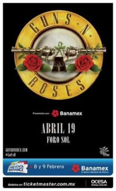 Guns N’ Roses confirma fecha en la Ciudad de México con su alineación original