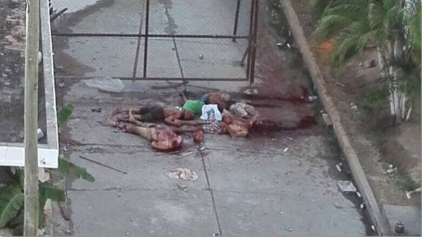 Entre los muertos habría personas degolladas