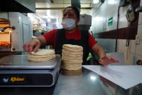 Comportamiento del precio del producto en los negocios obedece al que impone Gruma.