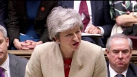 La primera ministra británica, Theresa May, este viernes en el Parlamento. En vídeo, el resultado de la votación.