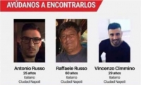 Los tres italianos desaparecieron hace 20 días en Jalisco