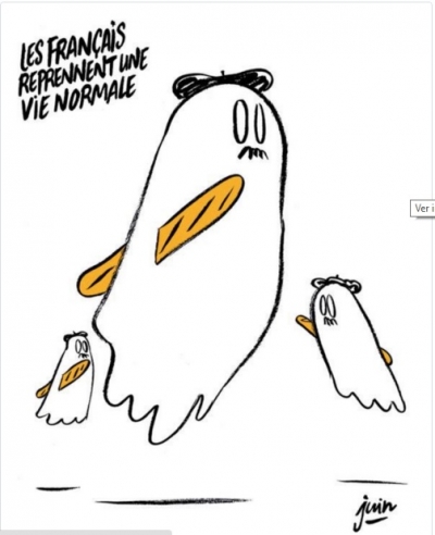 Charlie Hebdo publica caricatura sobre los atentados de París