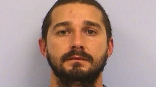 Shia LaBeouf después de ser arrestado en Austin, Texas