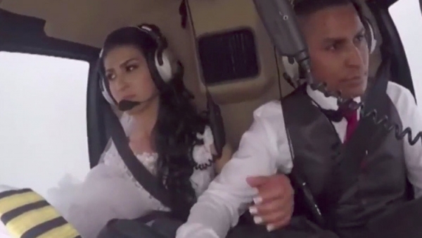 Así fue el trágico accidente de un helicóptero que llevaba a una novia a su boda (VIDEO)