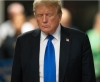 El expresidente Donald Trump luego de ser declarado culpable de falsificación de documentos comerciales por un jurado en Nueva York este jueves