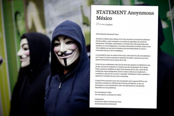 Anonymous hackea portal de Dish; filtrarán documentos por Méxicoleaks