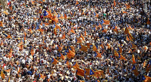 Unas 800.000 personas se manifiestan por la independencia de Cataluña