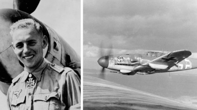 Erich Hartmann, durante la Segunda Guerra Mundial, cuando combatía a las órdenes de Hitler