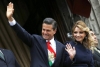 El presiente Peña Nieto junto a su mujer, Angélica Rivera.