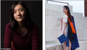 Kelsey Chang (izquierda), de 22 años, que sobrevivió al ser arrojado 165 pies por un barranco en el castillo de &#039;Cenicienta&#039; de Alemania, salió del hospital. Según los informes, Troy B prometió a Eva Liu (derecha) y a la Sra. Chang una &quot;vista romántica&quot;