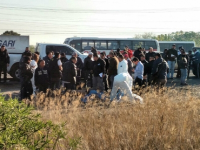 Los cuatro cuerpos fueron hallados este miércoles en el cruce de la carretera a Chapala y la carretera a La Alameda.