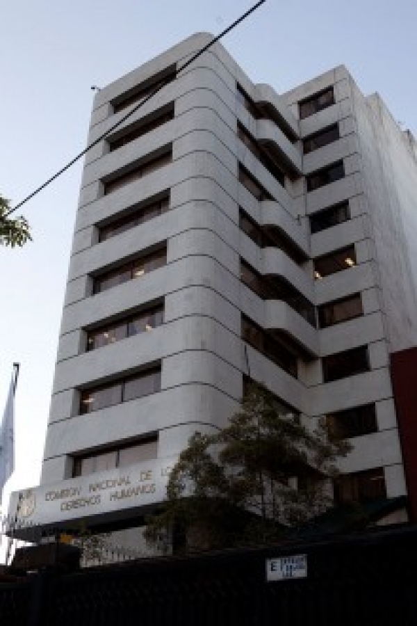 Las instalaciones de la Comisión Nacional de los Derechos Humanos (CNDH), al sur del DF.