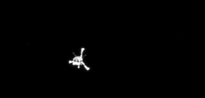 El robot Philae, tras desprenderse de la sonda &#039;Rosetta&#039;.