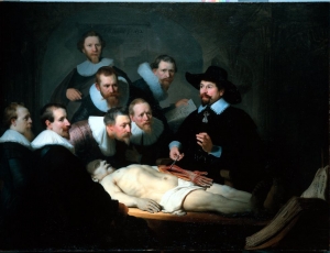 &#039;La lección de anatomía del Dr. Nicolaes Tulp&#039;, del pintor holandés Rembrandt.