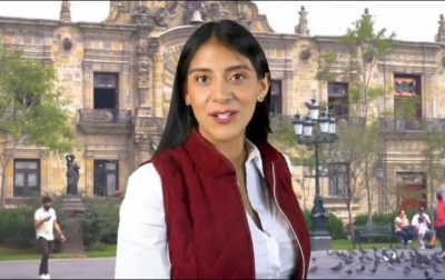 Juncal Solano fue quien cuestionó al gobernador de Jalisco sobre el endeudamiento del Estado justo frente al Presidente López Obrador, cuando éste realizó una visita a la entidad en julio del 2020.