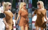 Jessica Simpson causa furor con diminuto vestido