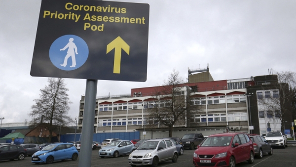 El hospital Wadford General Hospital en Londres, el Reino Unido, el 14 de marzo de 2020.