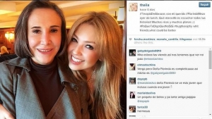 La actriz Florinda Meza, popularmente conocida como Doña Florinda, y Thalía