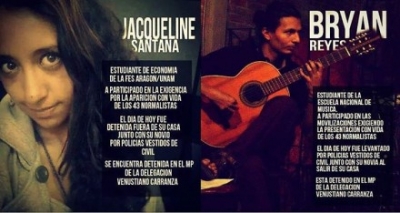 Bryan Reyes Rodríguez y Jacqueline Santana López, detenidos arbitrariamente por