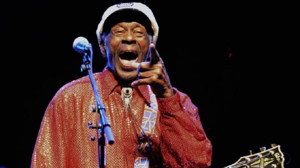 Chuck Berry, en una actuación en Montevideo en 2013
