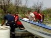 La víctima fue arrastrada una distancia aproximada de siete kilómetros aguas adentro de la Laguna de Chapala.