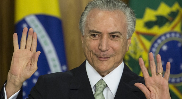 El presidente interino de Brasil, Michel Temer, fue informante de la inteligencia de EEUU