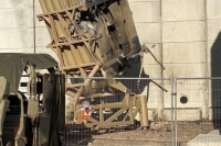 Lanzador de defensa aérea Iron Dome destruido por un dron de Hezbollah