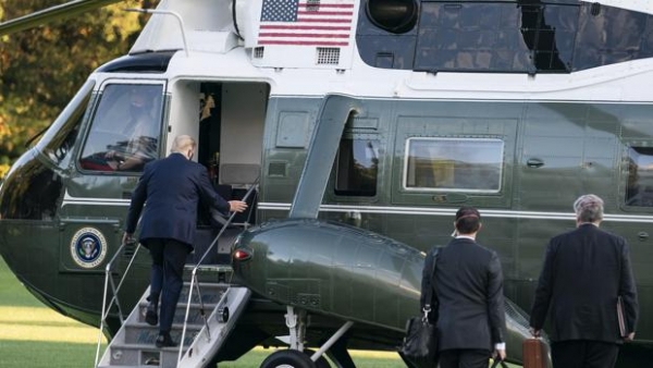 Trump trasladado al hospital