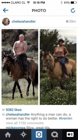 La imagen que Handler subió a Instagram
