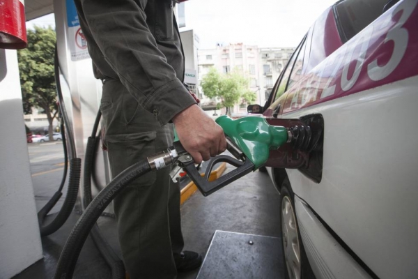Una estación de gasolina en la Ciudad de México. 