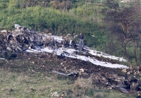 Un caza F-16 que se estrelló en el norte de Israel