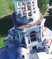 VIDEO: Filmó con un dron la cúpula de una iglesia, pero al ver el video se llevó una &quot;sexual&quot; sorpresa